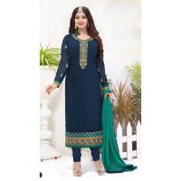 New Design Cotton Embroidery Three Piece